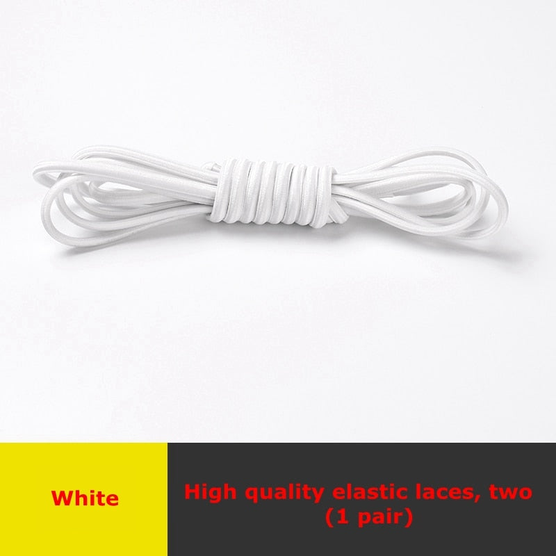 Semicircle Shoelaces Elastic Kids Adult Safety No Tie Shoelace Suitable For All Kinds Of Shoes Leisure Sneakers Lazy Laces - 3221015 White / United States / 100cm Find Epic Store