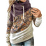 Fashion Flower Printed Patchwork Sweatshirt - 200000348 Purple / S / United States Find Epic Store