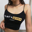 Letter Print Sling Crop Tank Top - Find Epic Store