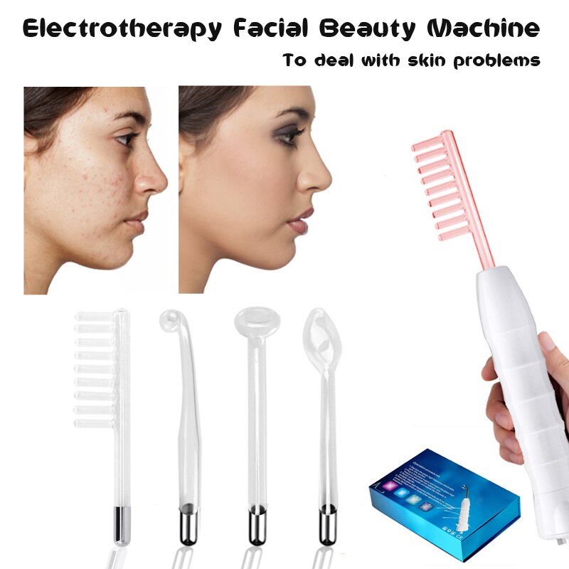 Portable High Frequency Electrotherapy Wand Glass Tube Electrotherapy Skin Tag Spot Acne Remover Face Body Spa Beauty Massager - 200190144 Find Epic Store