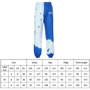 Letter Tie Dye Print Casual Sweatpants - 200000366 Find Epic Store