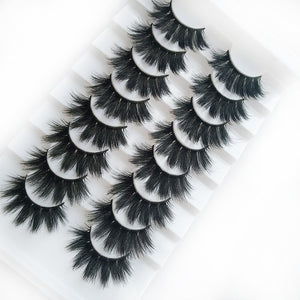 8 pairs of handmade mink eyelashes 5D eyelashes extensions - 200001197 0.07mm / 5D-32 / United States Find Epic Store