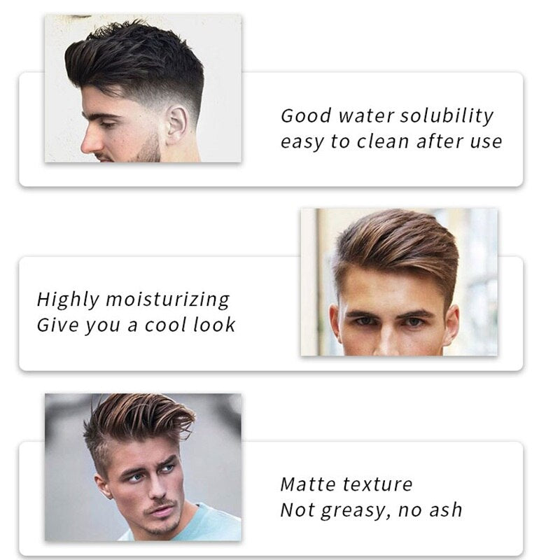 Sevich 100g Hair Styling Clay Mud for Men Strong Hold Hairstyles Matte Finished Molding Cream Long Lasting Stereotype Hair Wax - 200001186 Find Epic Store