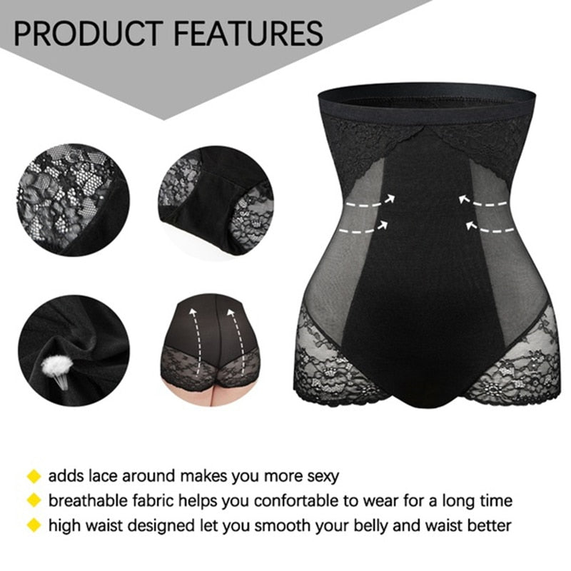 High Waist Shapewear Tummy Control Panties Butt Lifter Body Shaper Woman Slimming Underwear Waist Trainer Seamless Shapers Short - 31205 Find Epic Store