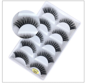 5 Pairs of 3D Mink False Eyelashes - 200001197 F860 / United States Find Epic Store