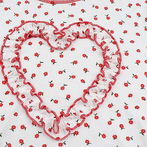 Floral Stitch Heart Crop Top - 200000791 Find Epic Store