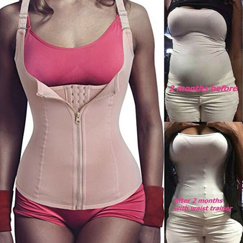 Women Neoprene Shaperwear Waist Traine Push Up Vest Tummy Belly Girdle Body Shaper Waist Cincher Corset Faja Slimming Belt - 0 Find Epic Store