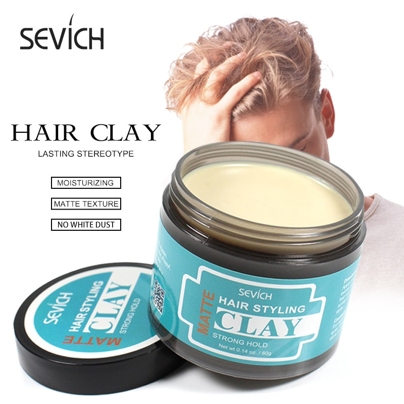 Sevich 80g Hair Styling Matte Hair Clay Lasting Stereotype Matte Clay Strong Hold Easy Wash Convenient Smooth - 200001186 Find Epic Store