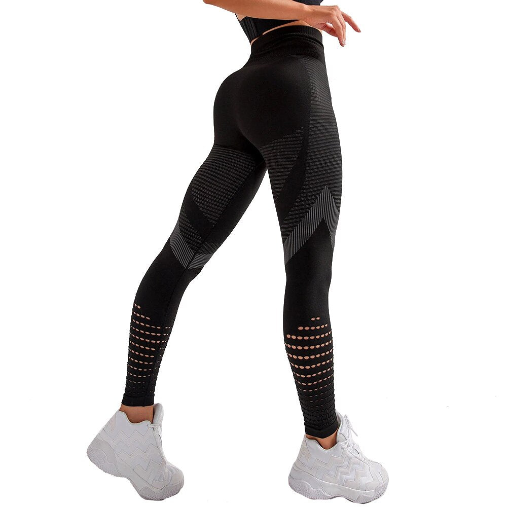 Women Seamless Leggings Fitness High Waist Yoga Pants - 200000614 Black / S / United States Find Epic Store