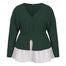 4XL Sexy V-neck Plus Size Long Sleeve Knitted Blouse - 200000346 Find Epic Store