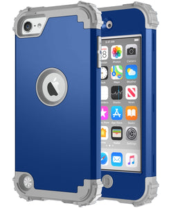 For iPod touch 5/6/7 case Luxury High Quality Strong Hard PC Silicone Protective case For iPod touch 5/6/7 back cover - 380230 For ipod touch 5 / Blue and gray / United States Find Epic Store