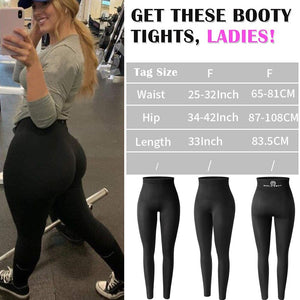 Women Fitness Leggings Scrunch Butt Yoga Pants High Waist Sport Workout Leggings Trousers Tummy Control Tights - 200000614 Find Epic Store