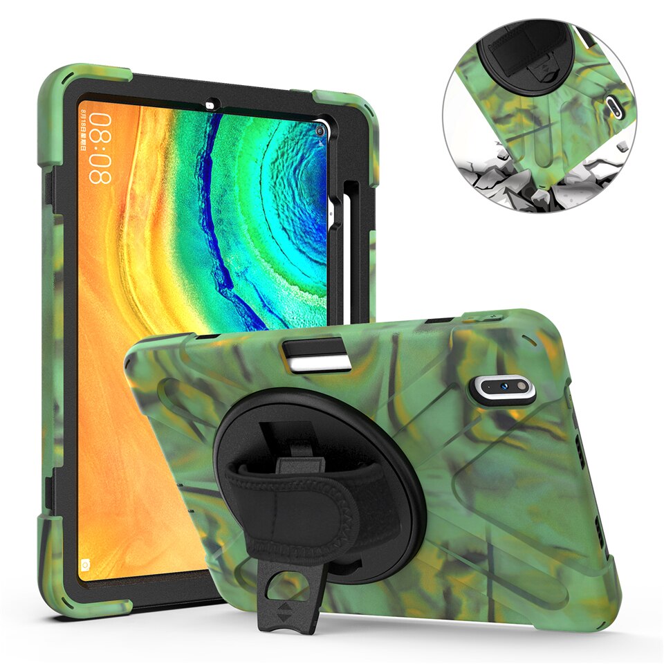 Pad Case For Huawei Matepad Pro 5G 10.8" Matepad 10.4" Matepad 10.8" M6 M5 pro Kickstand Silicone With Shoulder Strap Pad Case - 200001091 Camouflage / United States / For M5 10.8 Find Epic Store