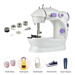 Mini Electric Sewing Machine Adjustable Speed Portable Household Multifunctional Sewing Machine with Light Cutter Foot Pedal - 329 Find Epic Store