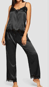 Women Sexy Silk Satin Sleepwear Lingerie - 200001904 Black / S / United States Find Epic Store
