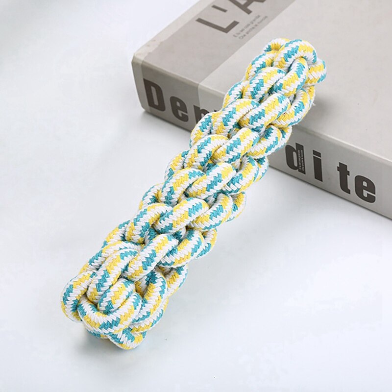 Dog Toys Pet Tooth Cleaner Bite Resistant Molar Corn Cotton Braided Rope Stick Chewing Interaction Pet Supplies - 200003723 A / M / United States Find Epic Store