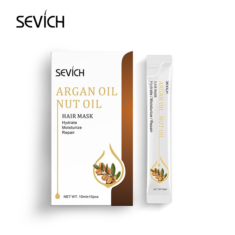 Sevich 10PCS Organic Plant Extract Hair Mask Nourishing Hair Care Treatment 5PCS Argan Oil Hair Mask Repair Damage Restore Soft - 200001171 Find Epic Store
