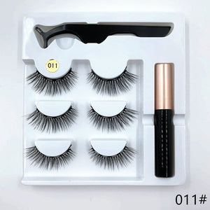 3 Pairs Magnetic Eyelashes And Eyeliner Set - 201222921 011 / United States Find Epic Store