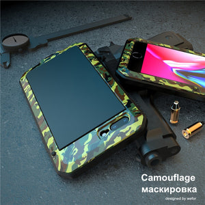 Army Green Color Case - Luxury Doom armor Metal Aluminum Phone Case for iPhone 11 Pro XS MAX XR X 6 6S 7 8 Plus 5S SE Full Body Cover Shockproof Fundas - 380230 For iPhone 5 / ArmyGreen / United States Find Epic Store