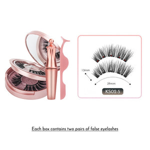 Magnetic False Eyelashes & Magnetic Liquid Eyeliner Set - 200001197 2 pairs-KS02-5 / United States Find Epic Store