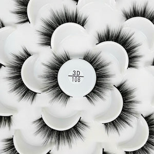 7/10 long makeup 3d natural thick false eyelashes - 200001197 3D108 / United States Find Epic Store