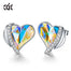 High Quality Stud Angel Wings Heart Earrings - 200000171 AB Color / United States Find Epic Store