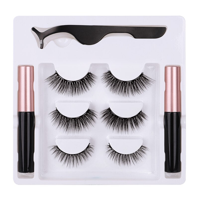 Magnetic Eyelash Eyeliner Set - 201222921 3 Pairs / United States Find Epic Store
