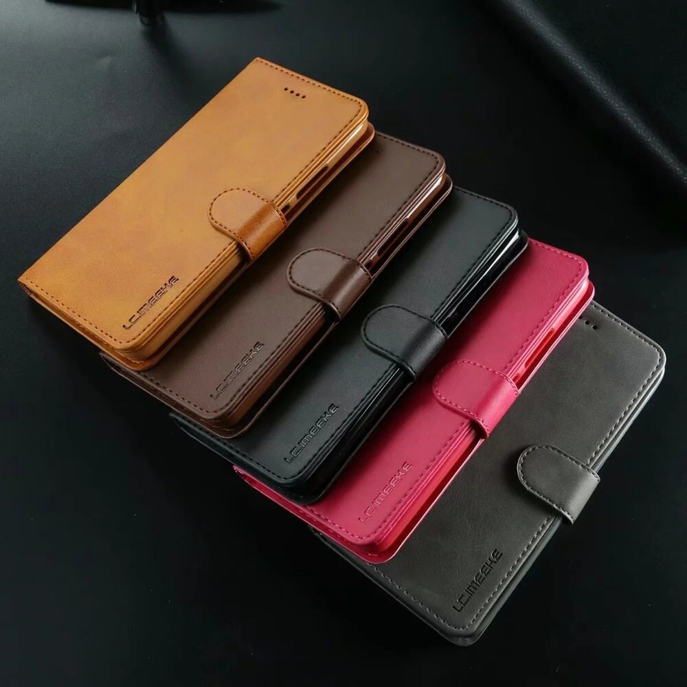 Rose Red Color Case - Leather Wallet Case for A52 S21 S20 Samsung Galaxy Note 20 Ultra FE S10 Plus A72 A52 A71 A51 5G A42 A32 A21s A11 Flip Cover A12 - 380230 Find Epic Store