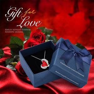 Charming Heart Pendant with Crystal Silver Color - 100007321 Red in box / United States Find Epic Store