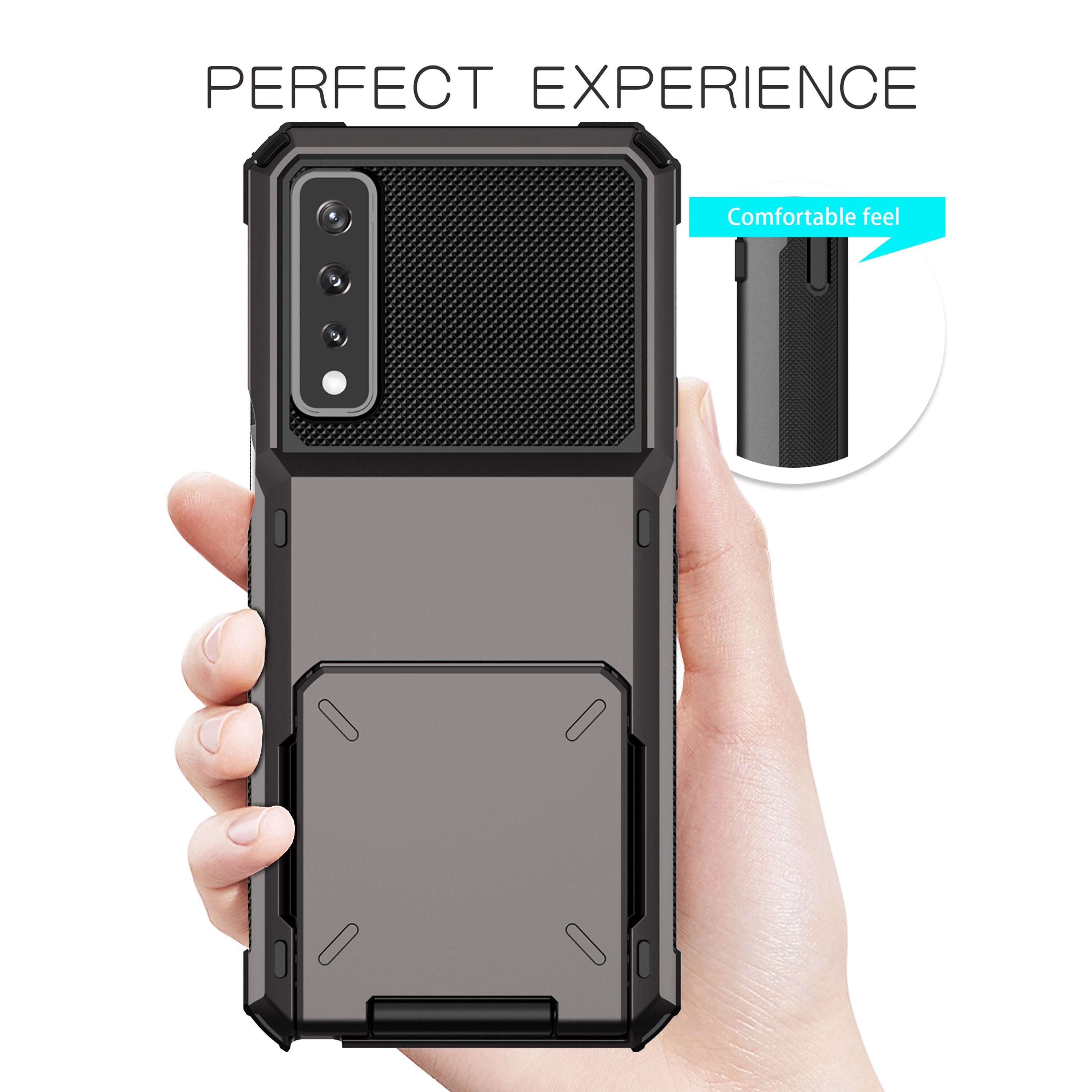 Business Armor Slide Wallet Card Slots Holder Cover for LG Stylo 7 4G 5G Case Phone Cases Armor Slide Card Case For LG Stylo 7 - 380230 Find Epic Store