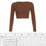 Long Sleeve V-Neck Crop Top - 200000791 Find Epic Store