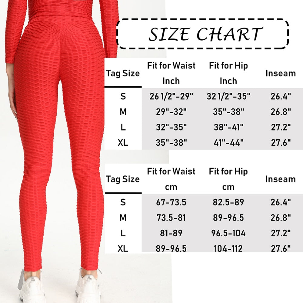 Women's High Waist Yoga Pants Tummy Control Workout Ruched Butt Lifting Stretchy Leggings Textured Booty Tights - 200000614 Find Epic Store