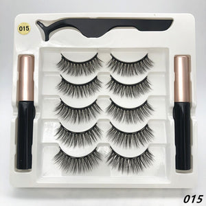 5 Pairs of Magnetic Eyelashes, Natural Magnets, 2 Magnetic Eyeliner + Tweezers, Natural False Eyelashes - 200001197 015 / United States Find Epic Store