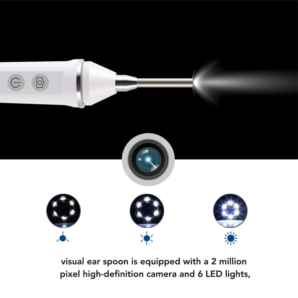 3.9 mm Wireless Ear Endoscope Medical Earwax Removal Cleaner Ultra-Thin Ear Scope with Camera Android iOS Ear Otoscop Pick Spoon - 200364159 Find Epic Store
