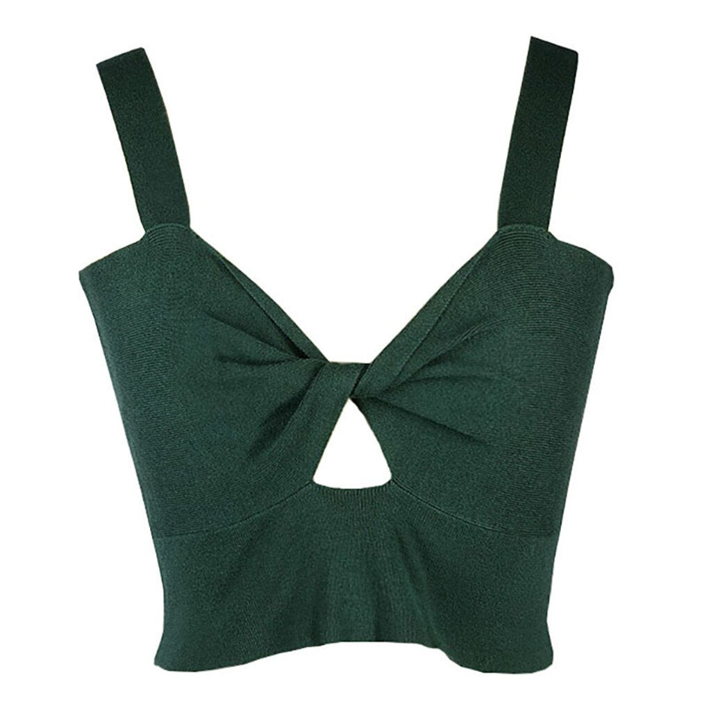 Sexy Sling Knitted Knot Design Vest Top - 200000790 Find Epic Store