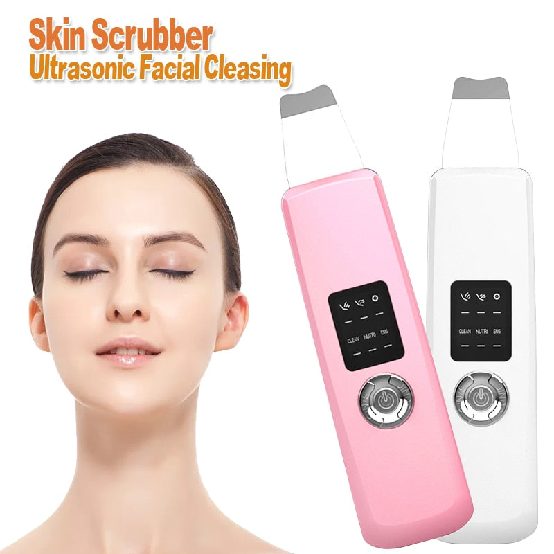 Fashion Ultrasonic Skin Scrubber Deep Face Cleaning Machine Peeling Shovel Facial Pore Cleaner Face Skin Scrubber Lift Machine - 200192143 Find Epic Store