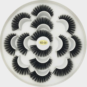 25mm false eyelashes 7 pairs of mink natural eyelashes - 200001197 6D-09 / United States Find Epic Store