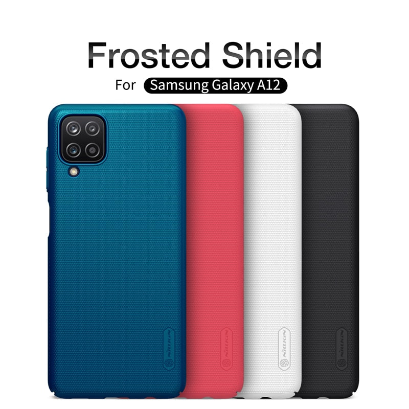 NILLKIN Case for Samsung Galaxy A12 Cover Super Frosted Shield matte hard back cover Mobile phone shell for samsung A12 case - 380230 Find Epic Store