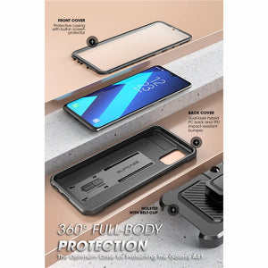 For Samsung Galaxy A41 Case (2020 Release) UB Pro Full-Body Rugged Holster Case Cover with Built-in Screen Protector - 380230 Find Epic Store