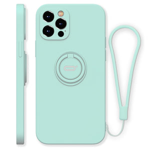 Light Green Color Case - iPhone 7/8/X/XR/XS/XS Max/SE(2020)/11/11 Pro/11 Pro Max/12/12 Pro/12 Mini/12 Pro Max, 360 Ring Holder Kickstand - Anti-Scratch Protective Case - 380230 for iPhone 7 8 / Light Green / United States Find Epic Store