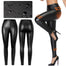 Women Faux Leather Leggings Waterproof Sexy PU Leather Legging Stretchy Push Up Black Legins Women Fitness Elastic Skinny Pants - 200000865 Find Epic Store