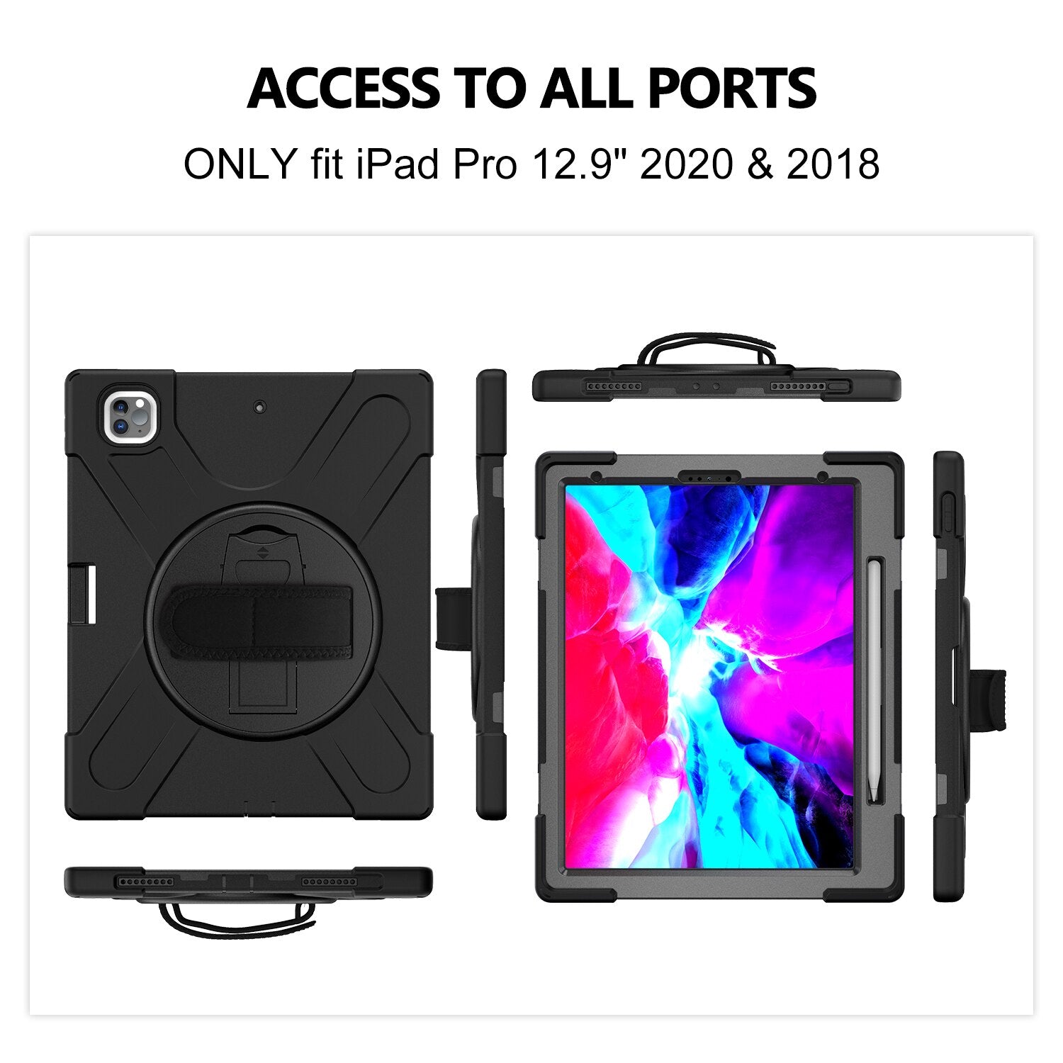 For iPad Pro 12.9" Case with Pencil Holder 4th Generation For Pro 10.5 Protective Case Silicone Shockproof For iPad Pro 11 2020 - 200001091 Find Epic Store