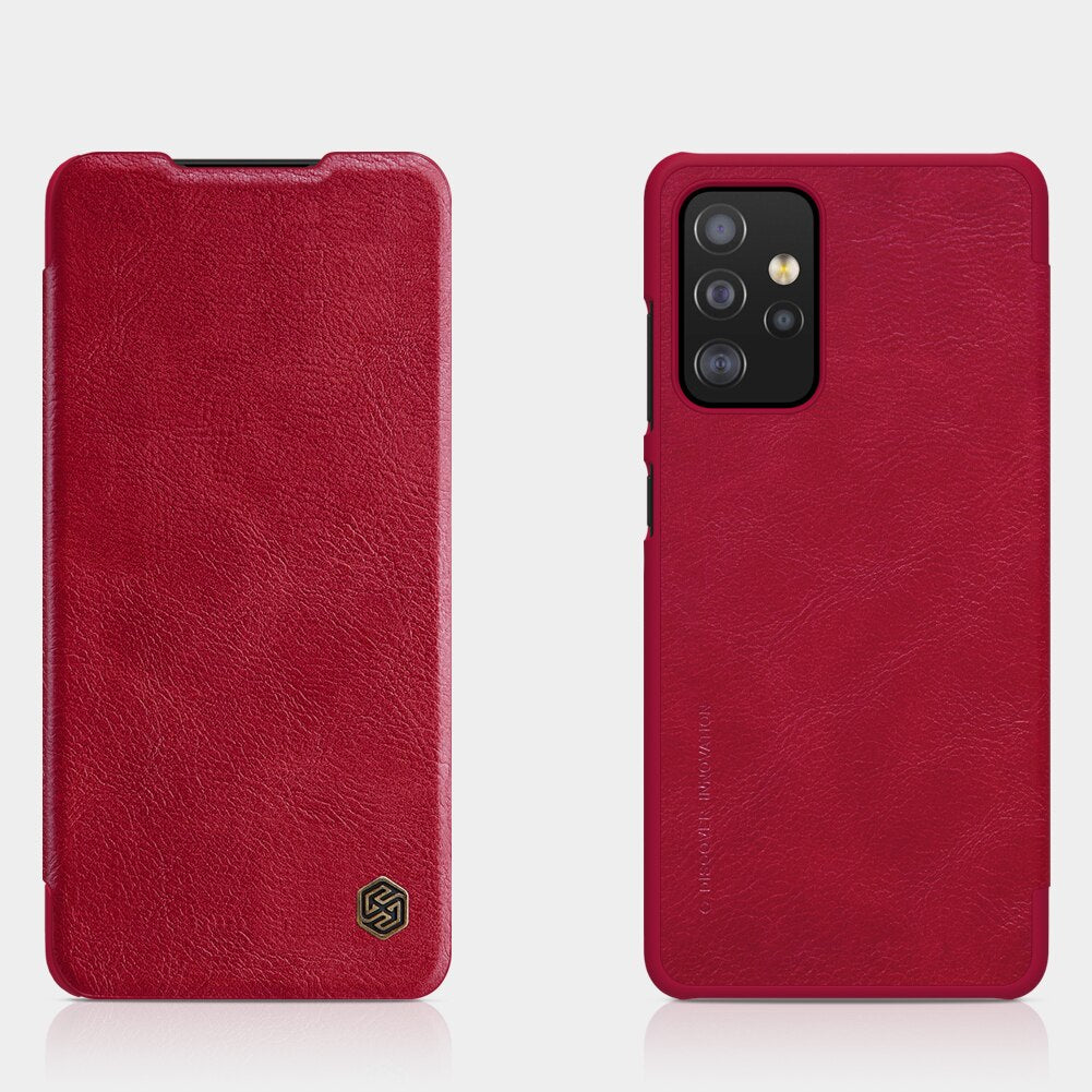 Flip Case For Samsung Galaxy A72 A52 A32 5G QIN Series Flip Leather Cover For Samsung Galaxy A72 A52 A32 5G Case - 380230 For Galaxy A72 5G / Red / United States Find Epic Store