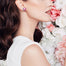 Luxury Noble Pink Crystals Stud Earrings for Women Heart Angel Wings Earrings Wedding Party Jewelry Gift - 200000171 Find Epic Store