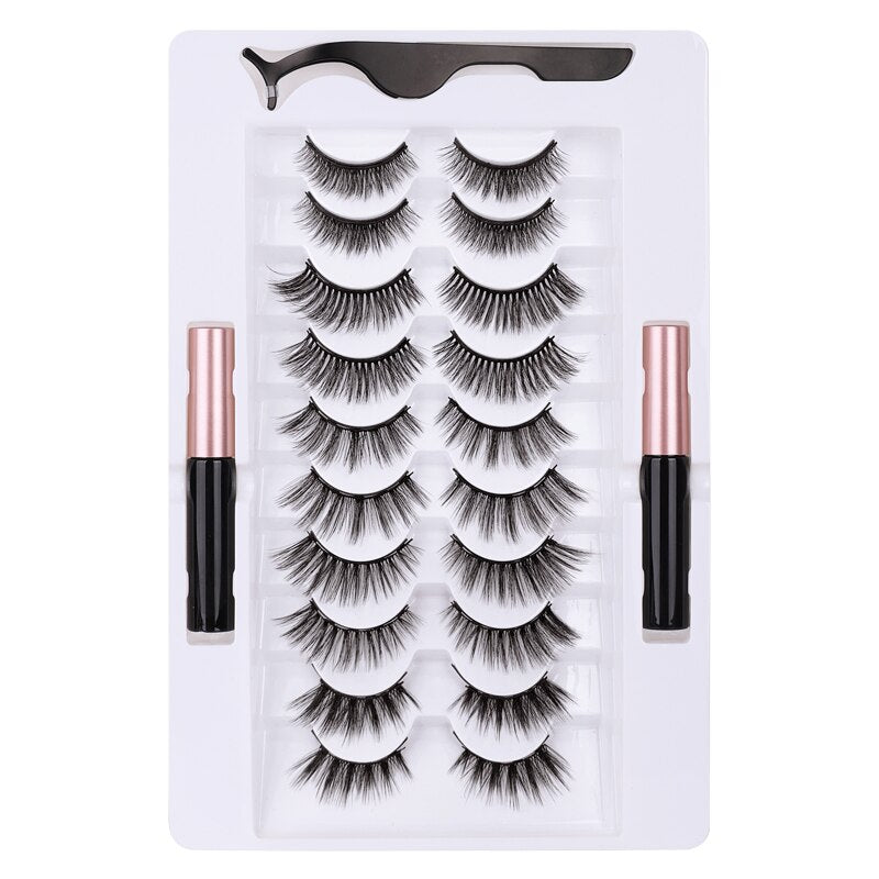Magnetic Eyelash Eyeliner Set - 201222921 10 Pairs / United States Find Epic Store