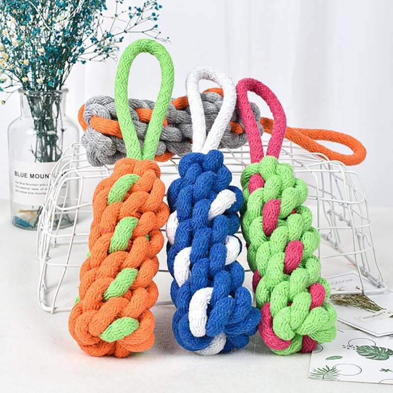 Pet Molar Toy Teeth Bite-Resistant Cotton Rope Toys For Dog Pet Interactive Tug Toy With Handle Training Supplies Jouet Chien - 200003723 Find Epic Store