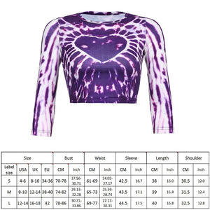 Heart Tie Dye Pattern T Shirt Crop Top - 200000791 Find Epic Store