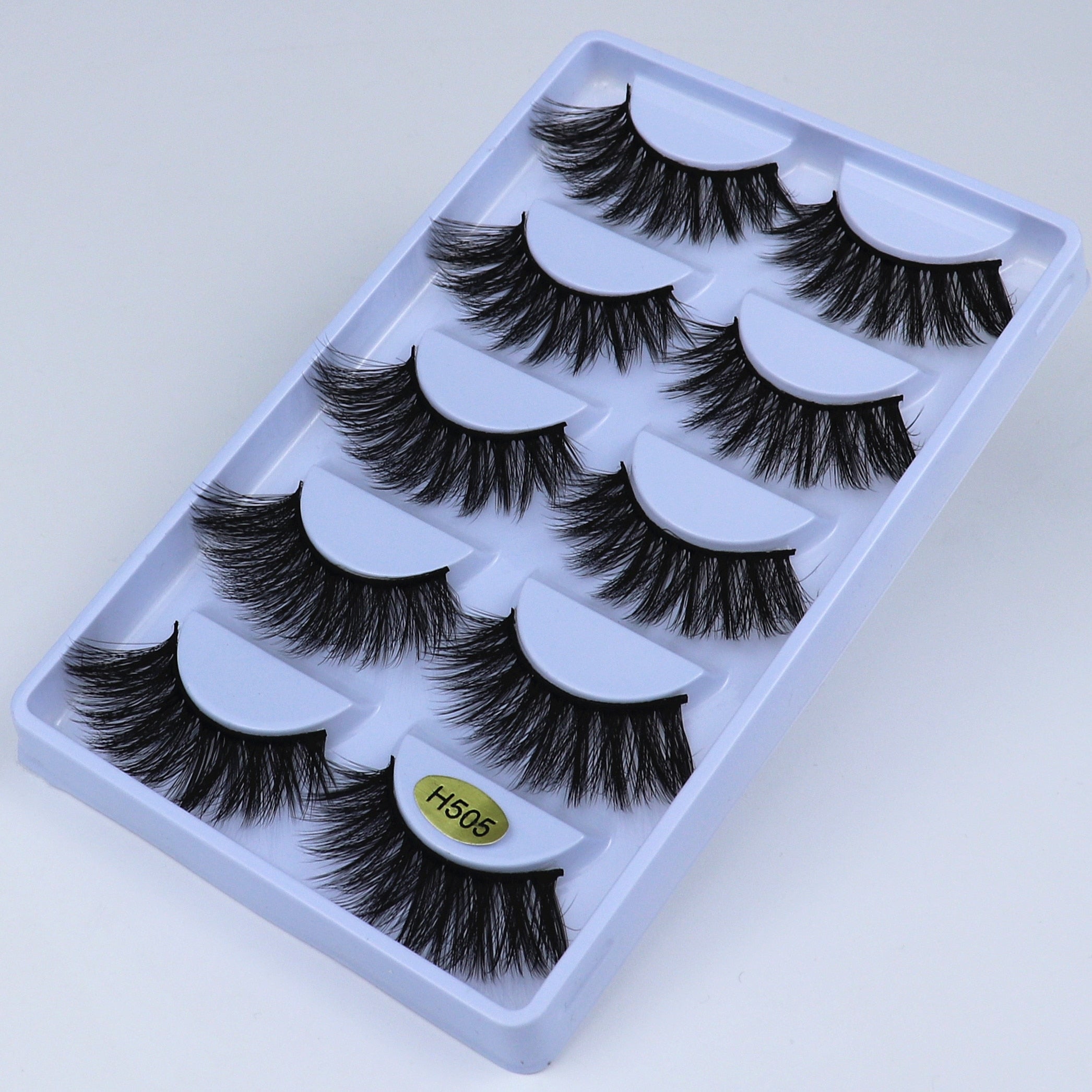 High quality 3D lashes 5 pairs 20mm artificial mink eyelashes, dramatic curly hair false eyelash extension cosmetics - 200001197 H505 / United States Find Epic Store