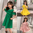 Girls Ruffles Ruched Solid Princess Dresses - 31110 Find Epic Store