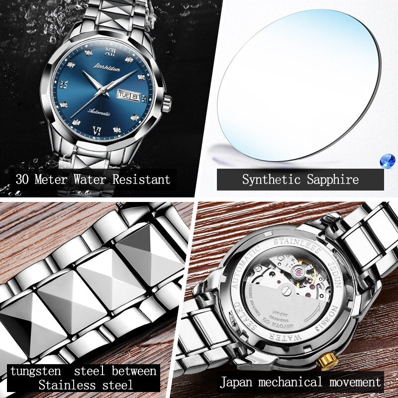 Automatic Mechanical Steel Waterproof Luminous Watch - 200033142 Find Epic Store